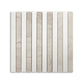 Strata Striped Marble Mosaic in Crema Rivetta & Thassos 1" x 12"