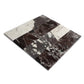 Strata Striped Marble Mosaic in Calacatta Viola & Rosso Levanto 3" x 12"