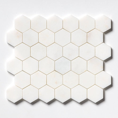 Sugar Gold Polished Hexagon Marble Mosaic