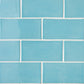 Pacific Blue Subway Ceramic Tile 3" x 6"