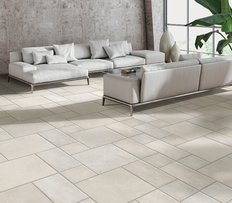 Teramo Glazed Porcelain Field Tile Matte in Avorio 10" x 20"