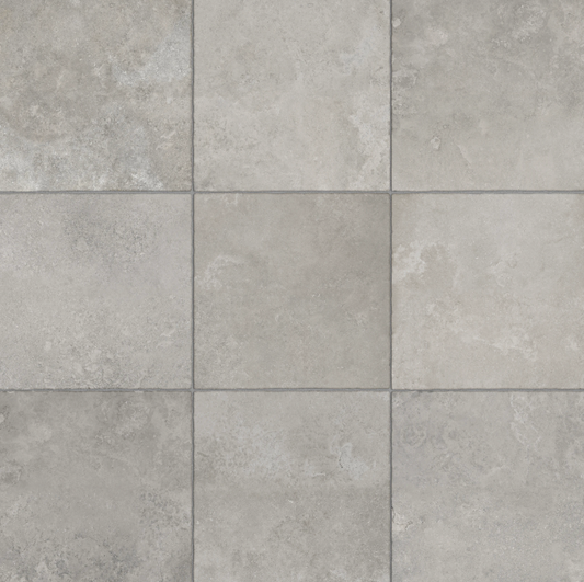Teramo Glazed Porcelain Field Tile Matte in Grigio 20" x 20"