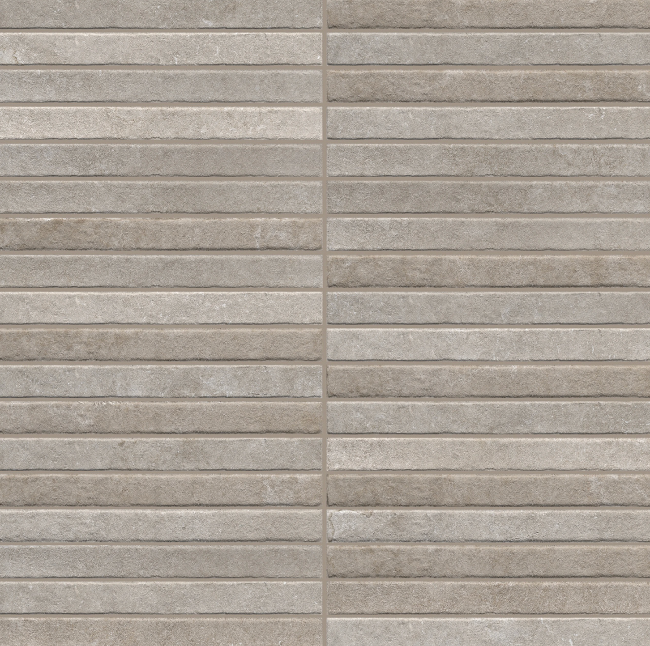 Greige Porcelain wall tiles in a small format