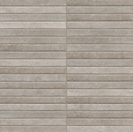 Greige Porcelain wall tiles in a small format