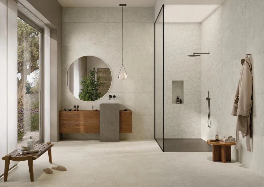 Artistic Tile Terme Modenese Crema Luna Tile Matte Porcelain 24" x 48"