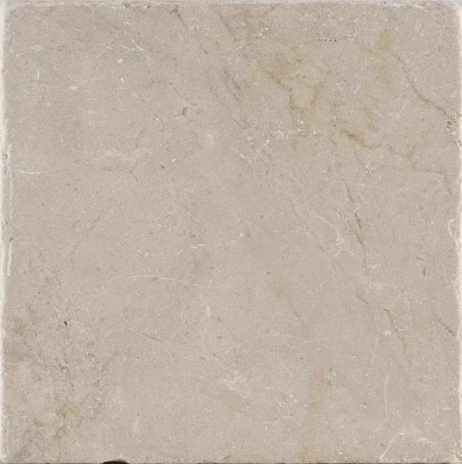 Artistic Tile Sunrise Cream Marble Tile Tumbled 8" x 8" Stone