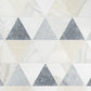 Artistic Tile Tumbled Triangle White Sand Marble Tile