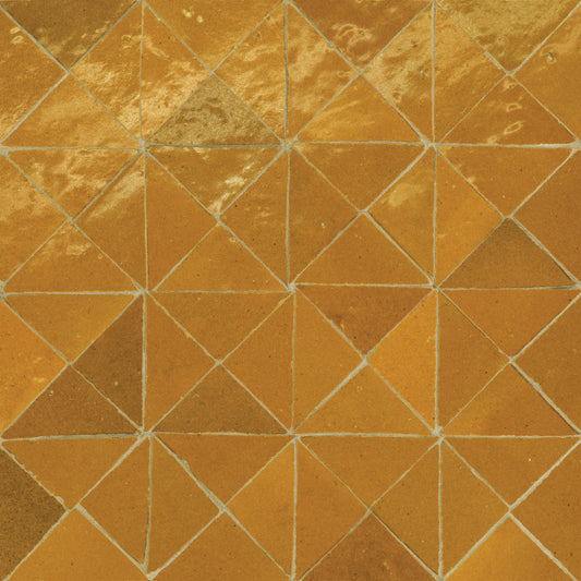 Tunis Triangle Zellige Tile Glossy in Honey