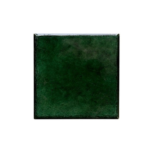 Verde Green Crackled Ceramic Tile 4" x 4"