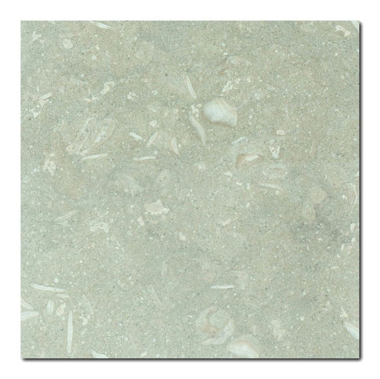 Verde Rustico Limestone Field Tile 18" x 18" x 1/2" Honed