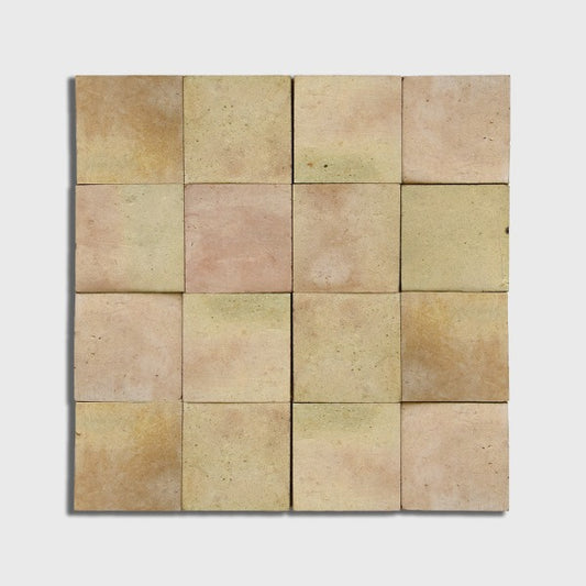 Almond Matte Zellige Mosaic 11" x 11"