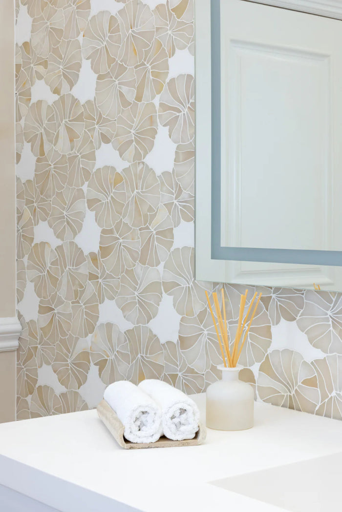 Artistic Tile Walden Bianco Select Waterjet Mosaic