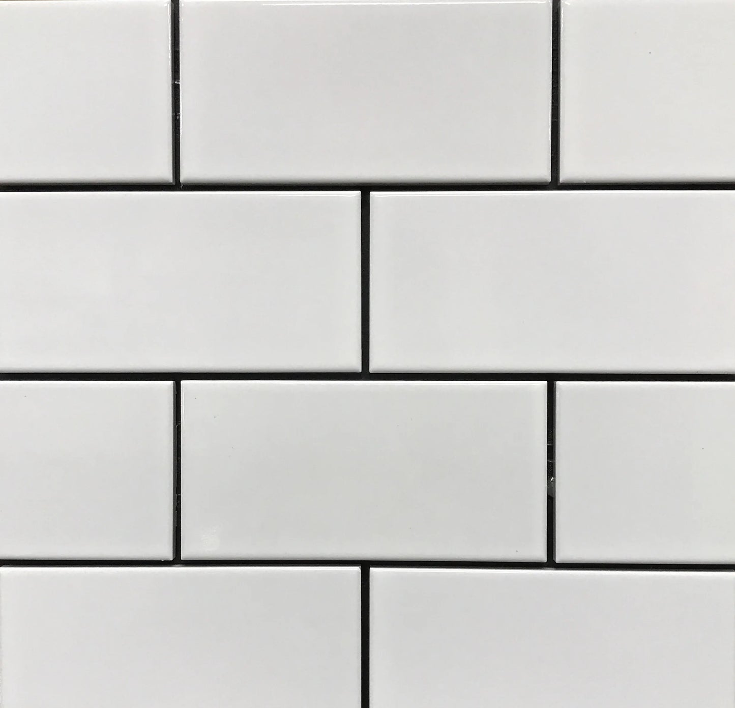 White Porcelain Subway Tile 3" x 6"