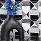 Artistic Tile Hidden Circles Blue Marble Waterjet Mosaic