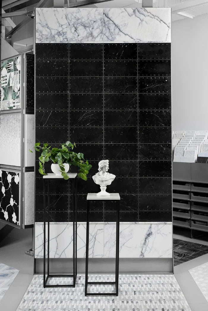 Artistic Tile Grand Tour Stateroom Nero Marble Decorative Tile 6" x 12"