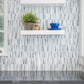 Artistic Tile Tambourine Traps Watercolor White Blend Mosaic
