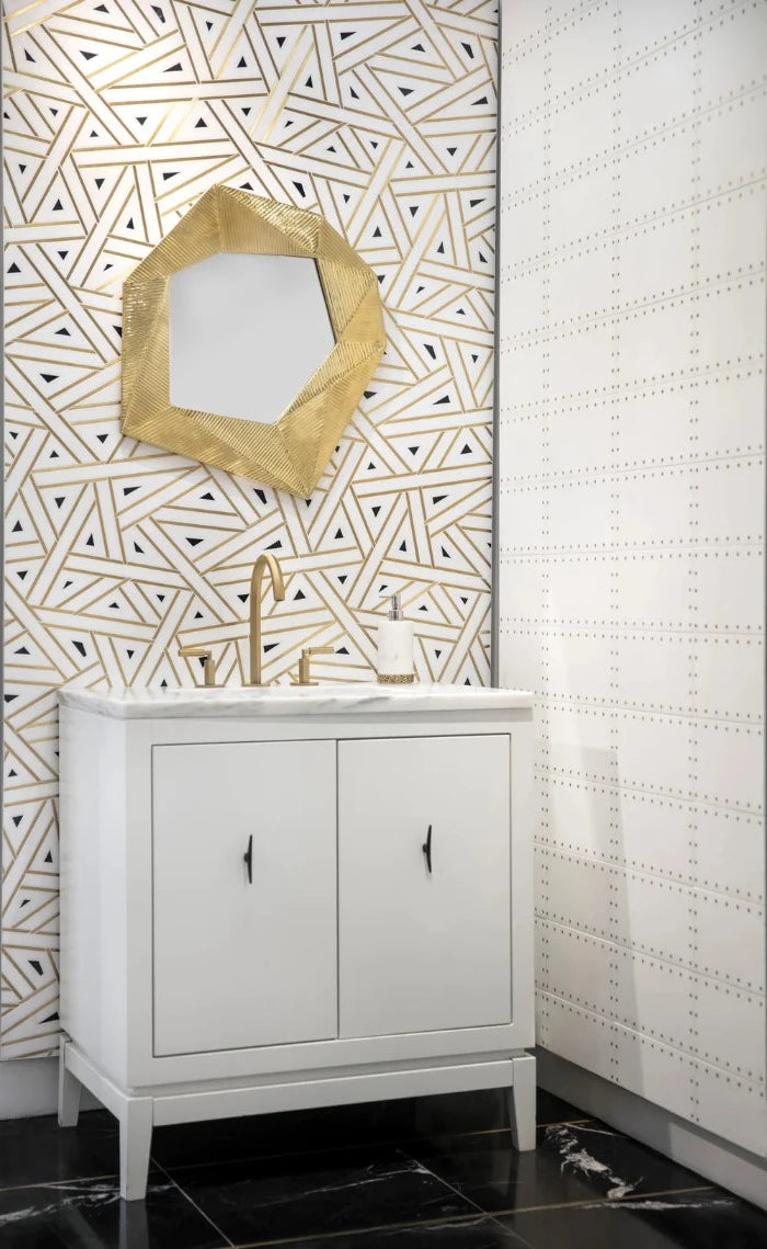 Artistic Tile Grand Tour Stateroom Thassos Marble Decorative Tile 6" x 12"