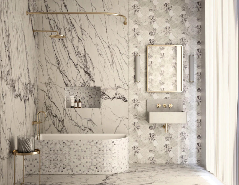 Artistic Tile Walden Lilac Waterjet Mosaic