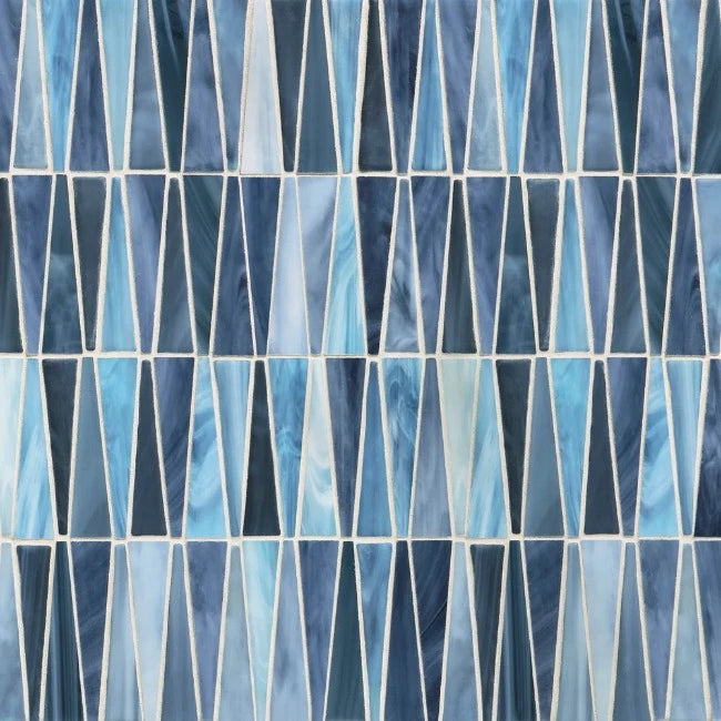 Artistic Tile Tambourine Traps Bugle Blue Blend Mosaic
