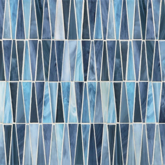 Artistic Tile Tambourine Traps Bugle Blue Blend Mosaic