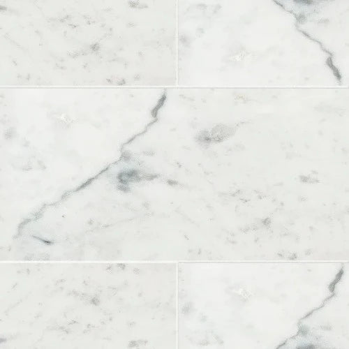 Artistic Tile Bianco Carrara Marble Field Tile 6" x 12" Polished