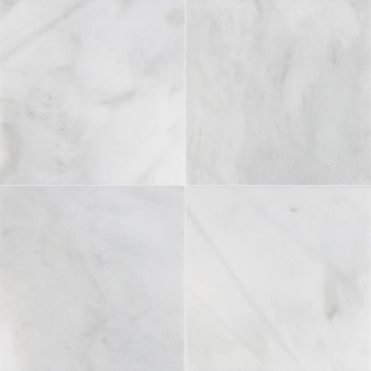 Artistic Tile Macael White Marble Field Tile 18" x 18" Stone Aris Edge