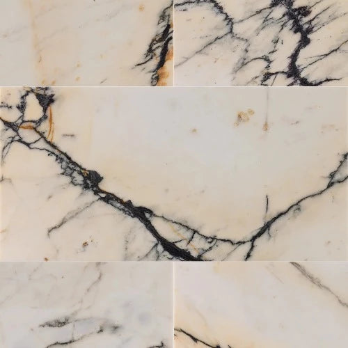 Artistic Tile Paonazzo Marble Field Tile Honed 12" X 24" X 3/8" Stone Aris Edge