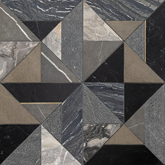 Artistic Tile Westwind Black Marble WJ Mosaic