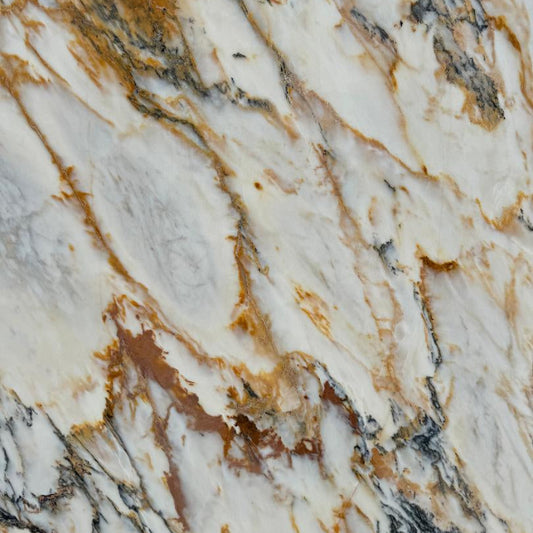 Calacatta Alba Dorato Polished Marble Slab