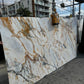 Calacatta Alba Dorato Polished Marble Slab