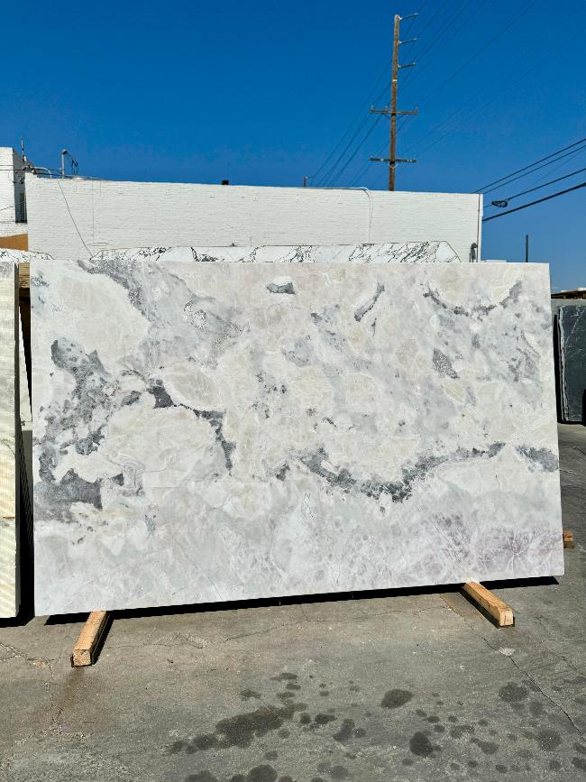 Morning White Quartzite Slab Polished Stone