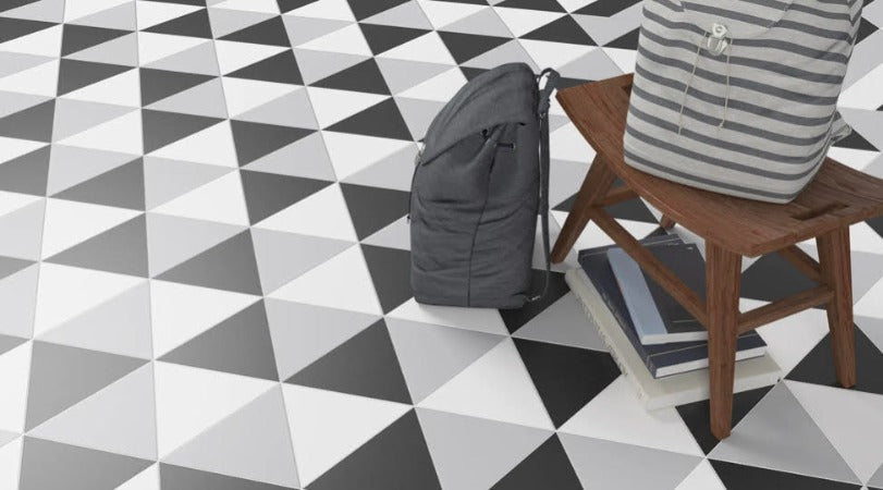 Forma Triangle Grey Floor Tile