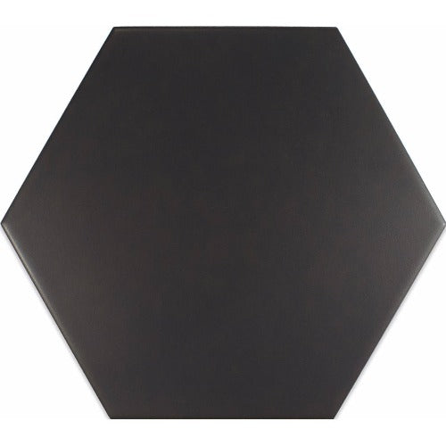 Forma Hexagon Black Floor Tile