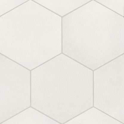 Hexagon Matte Porcelain Floor Tile 10" x 10"