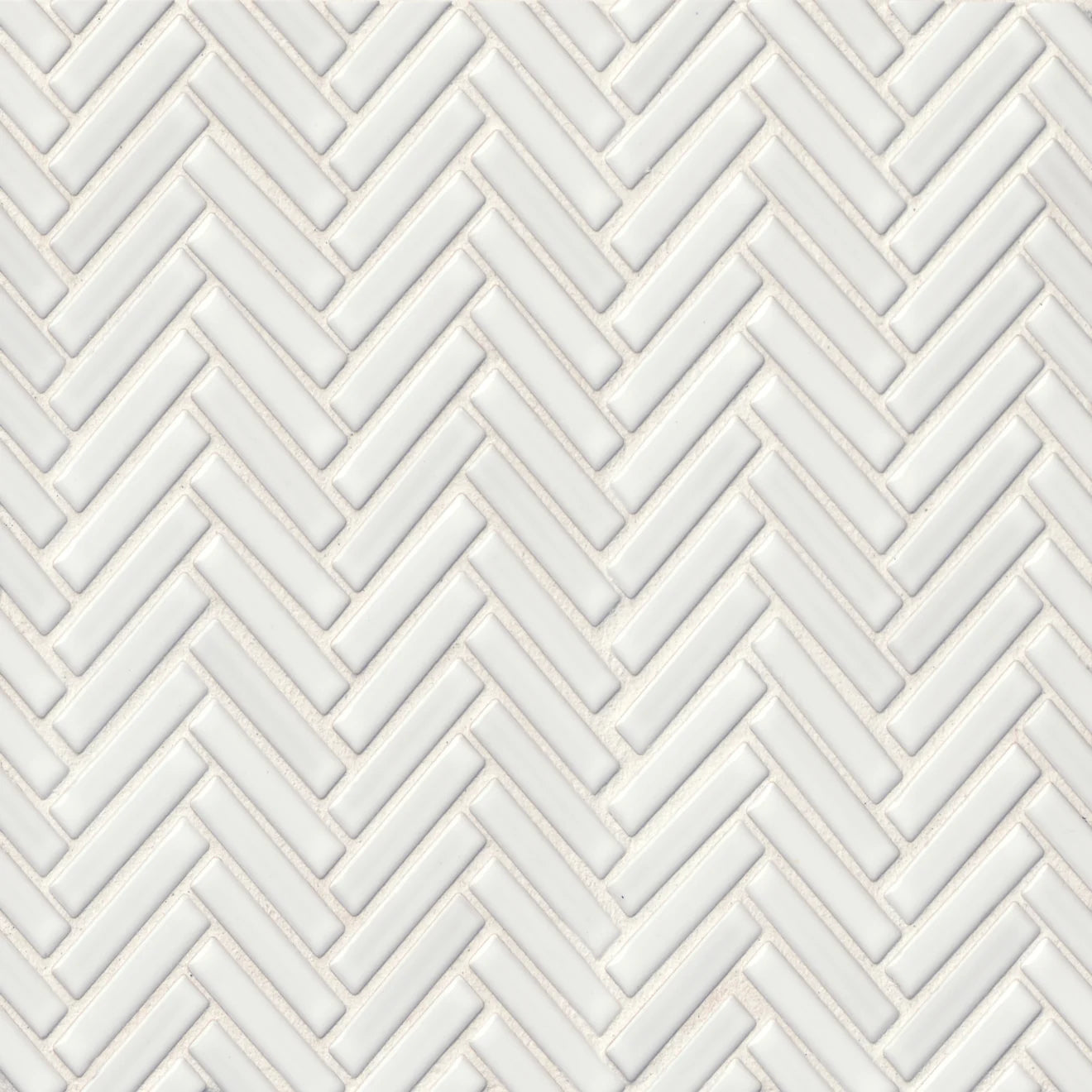 Herringbone Porcelain Mosaic 1/2" x 2"