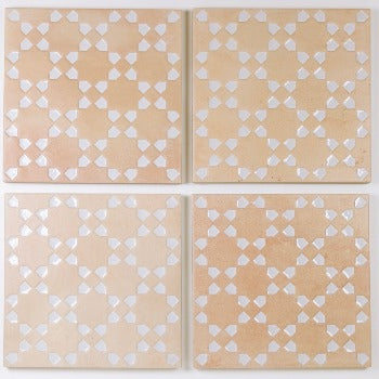 Moorish Decorative Floor & Wall Tiles 6" x 6"