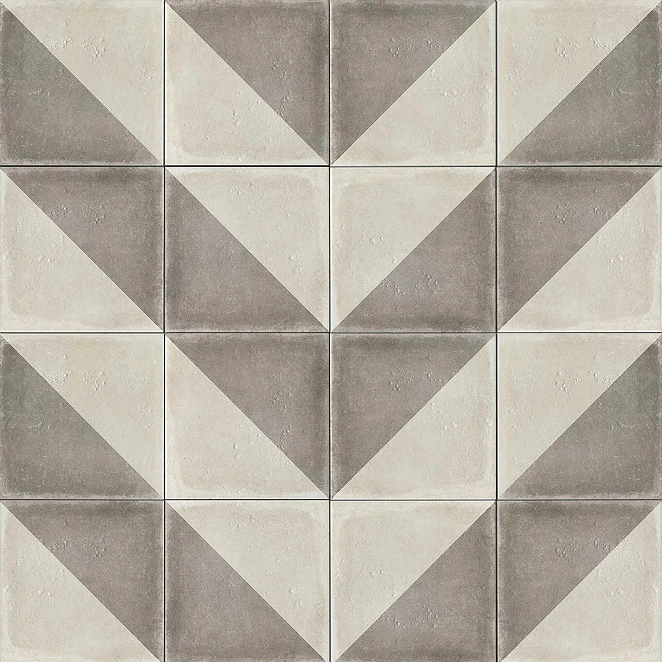Mission Diagonal Grey Porcelain Decorative Tile 12" x 12"