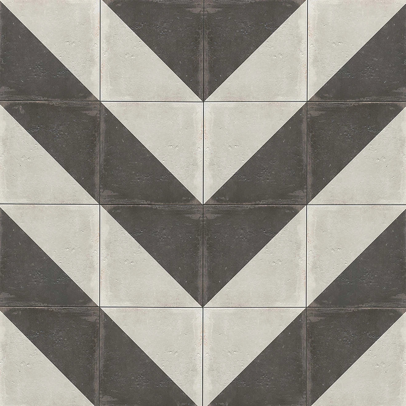 Mission Diagonal Graphite Porcelain Decorative Tile 12" x 12"
