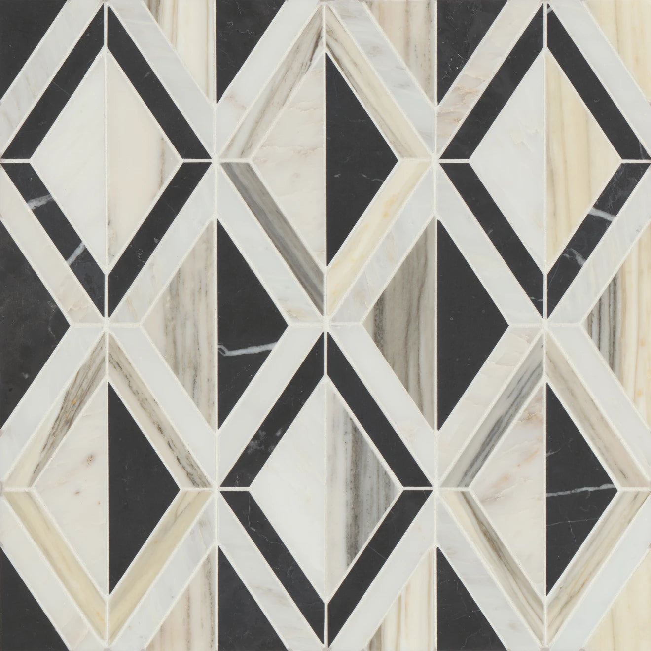 Modmo Argento Honed Marble Mosaic Tile