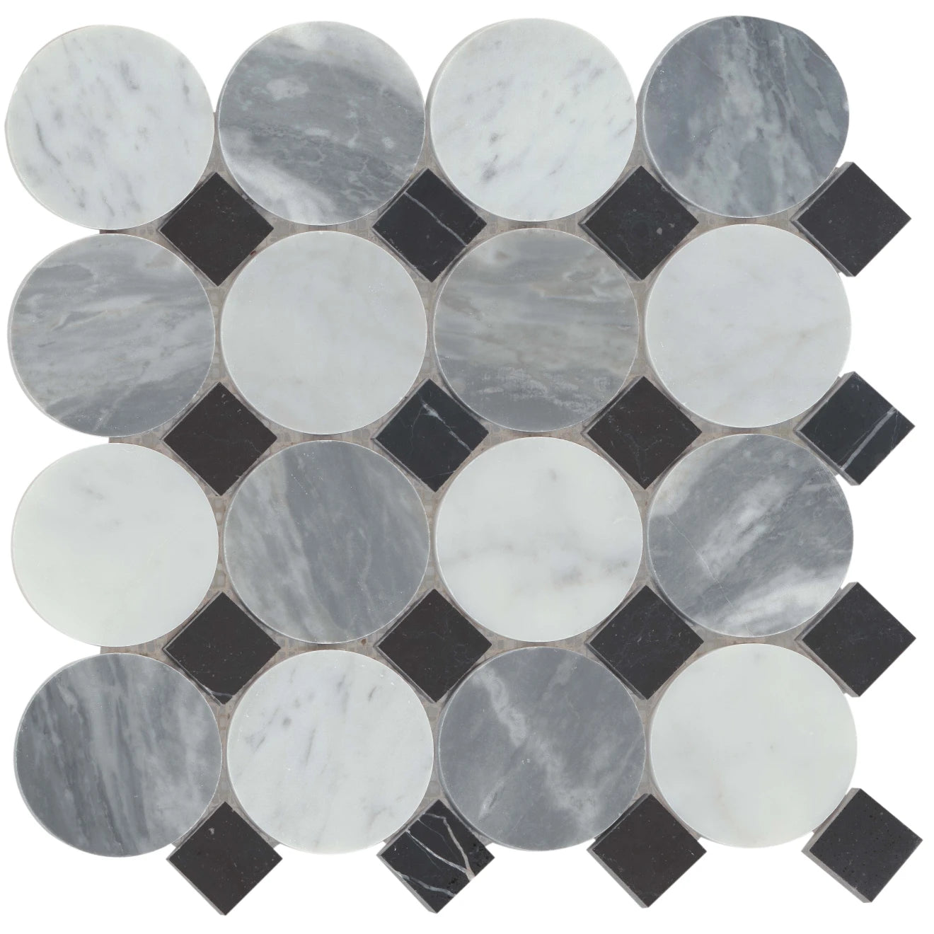 Modmo Exton Honed Marble Mosaic Tile
