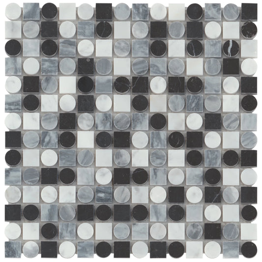Modmo Malone Honed Marble Mosaic Tile 12" x 12"