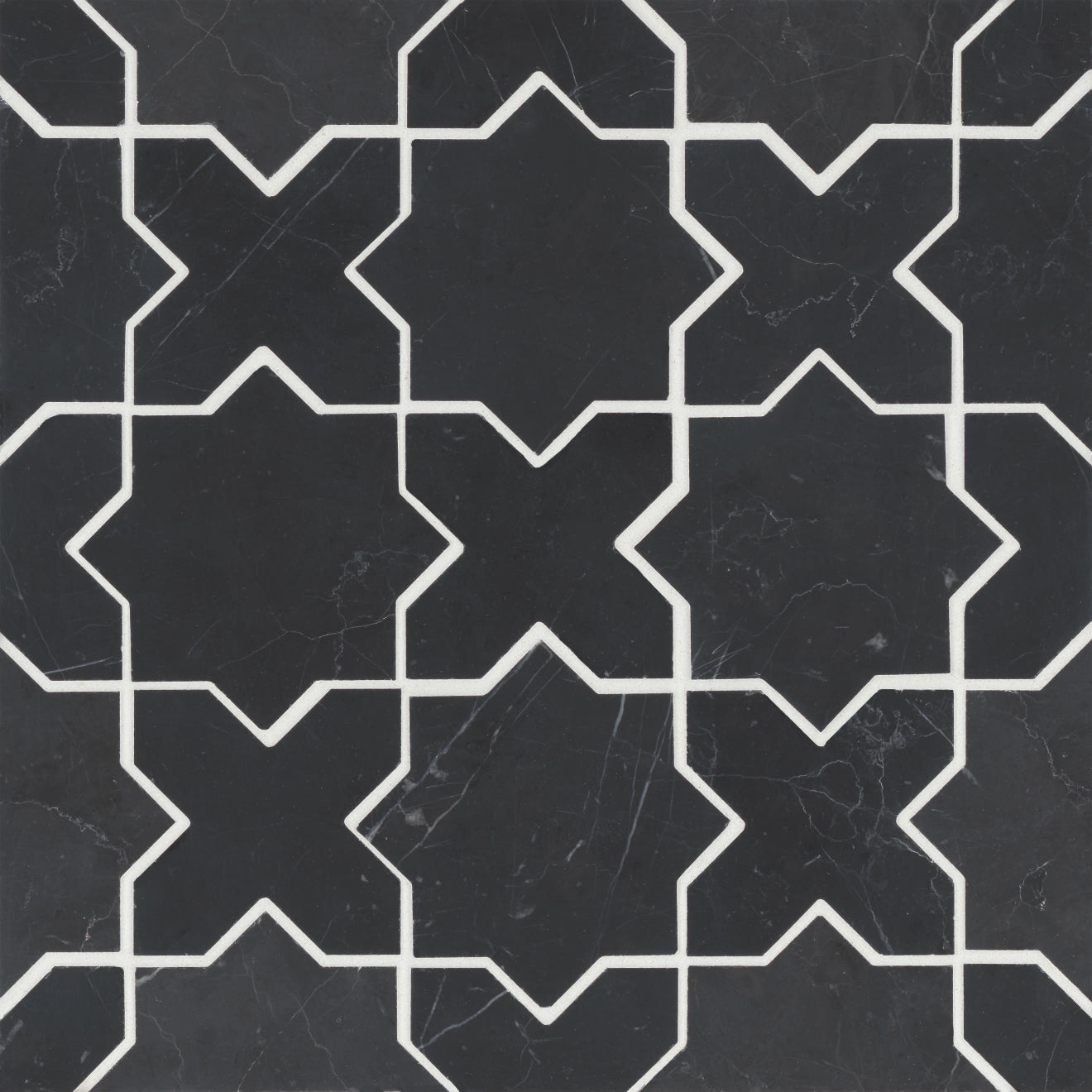 Renoir Honed Marble Cross Star Mosaic – Marble and Tile USA