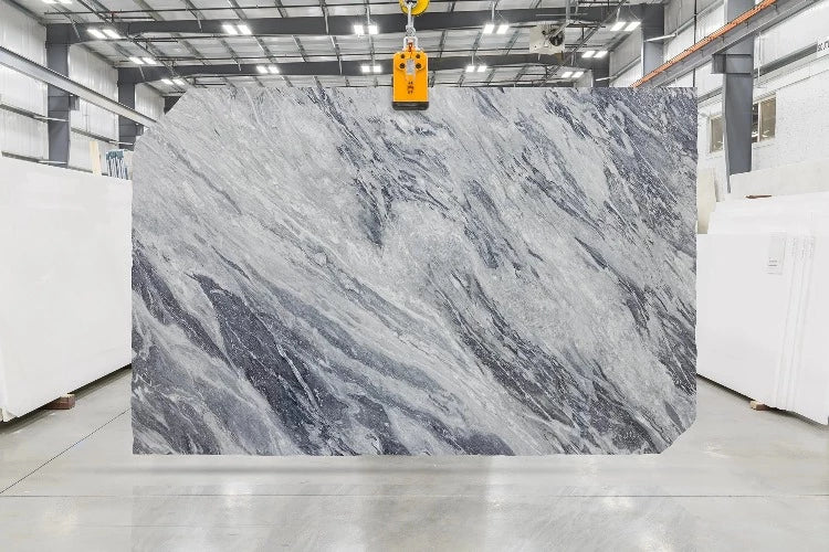 Artistic Tile Bookmatch Bardiglio Nuvolato Marble Slab 3/4
