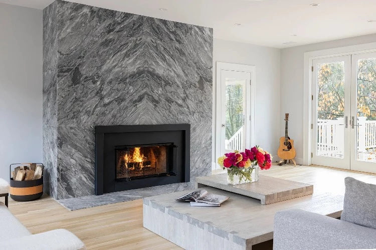 Artistic Tile Bookmatch Bardiglio Nuvolato Marble Slab 3/4