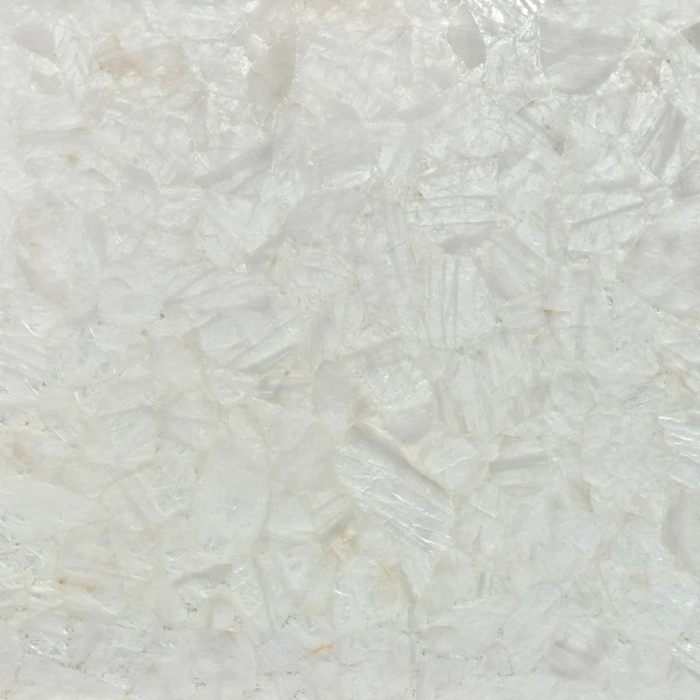 Artistic Tile Gemstone White Quartz Semi Precious Slab 3/4" Polished Stone