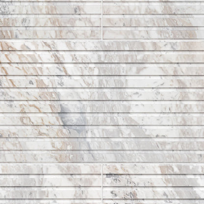 Artistic Tile Groove Marble Field Dimensional Tile 12" X 24"