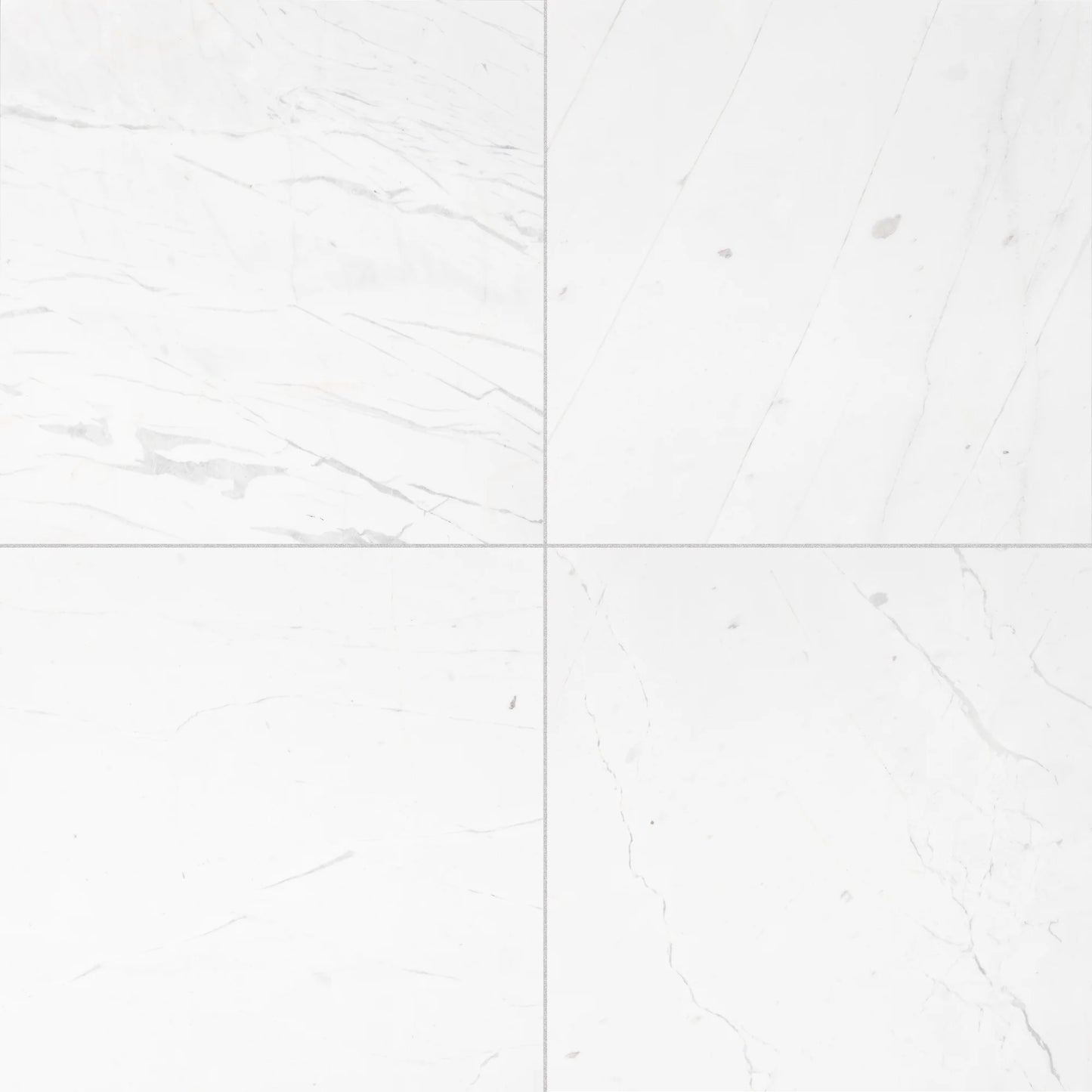 Artistic Tile Winter White Marble Field Tile Honed 18" X 18"